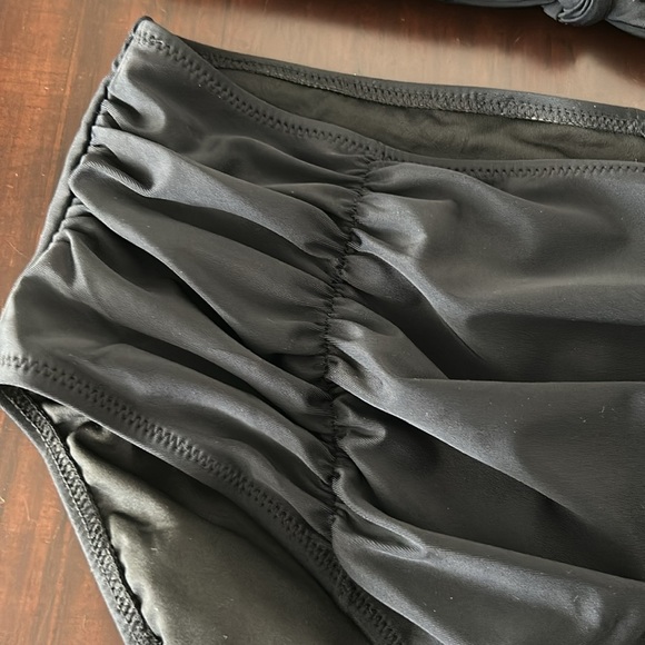 Blooming Jelly Tummy Control Modest High Waisted Halter 2 Piece Bathing Suits - Picture 4 of 13